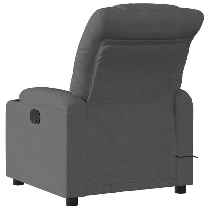 vidaXL Massage Recliner Chair in Dark Grey