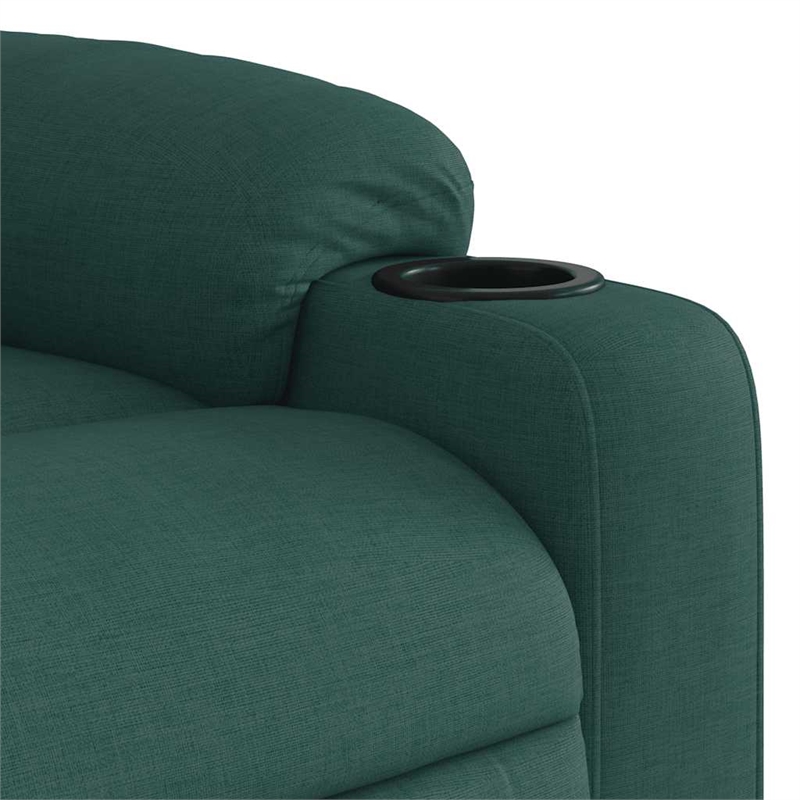 vidaXL Massage Recliner Chair in Dark Green