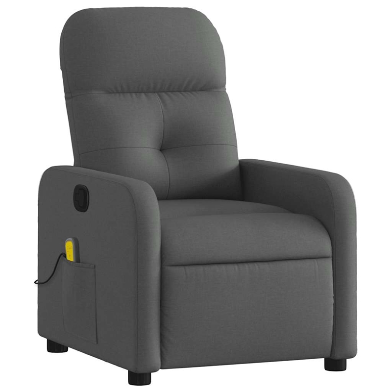 vidaXL Massage Recliner Chair in Dark Gray