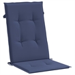 vidaXL Highback Chair Cushion in Navy Blue (Set of 4)