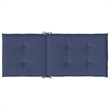 vidaXL Highback Chair Cushion in Navy Blue (Set of 4)