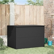 vidaXL PE Rattan Outdoor Storage Box in Black