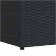 vidaXL PE Rattan Outdoor Storage Box in Black