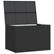 vidaXL PE Rattan Outdoor Storage Box in Black
