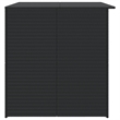vidaXL PE Rattan Outdoor Storage Box in Black