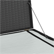 vidaXL PE Rattan Outdoor Storage Box in Black