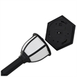 vidaXL Polypropylene Standard Solar Lamp in Black (Set of 3)