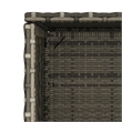 vidaXL PE Rattan Garden Storage Cabinet in Grey