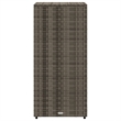 vidaXL PE Rattan Garden Storage Cabinet in Grey