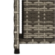 vidaXL PE Rattan Garden Storage Cabinet in Grey