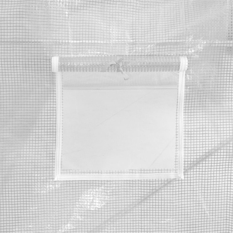 vidaXL Galvanized Steel Greenhouse in White