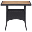 vidaXL Outdoor Dining in Black and Brown