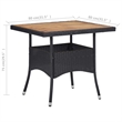 vidaXL Outdoor Dining in Black and Brown