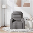vidaXL Fabric Massage Recliner Chair in Dark Grey