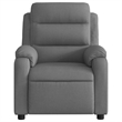 vidaXL Fabric Massage Recliner Chair in Dark Grey