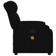 vidaXL Fabric Massage Recliner Chair in Black