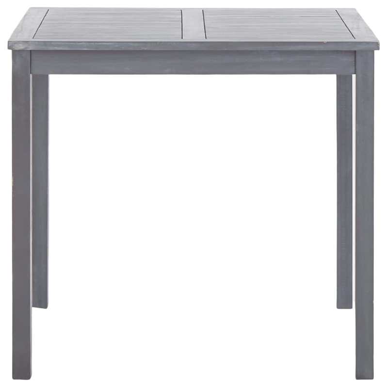 vidaXL Solid Acacia Wood Table in Gray