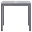 vidaXL Solid Acacia Wood Table in Gray