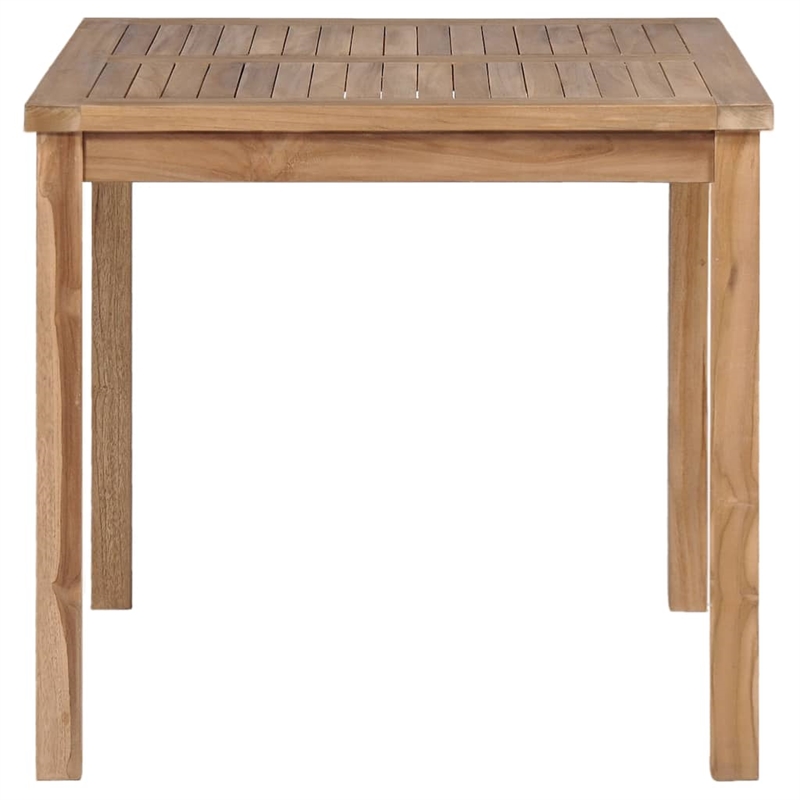 vidaXL Solid Teak Wood Standard Table in Natural/Brown