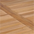 vidaXL Solid Teak Wood Standard Table in Natural/Brown