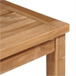vidaXL Solid Teak Wood Standard Table in Natural/Brown