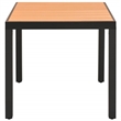 vidaXL Wooden Garden Table in Brown/Black