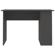 vidaXL Rectangular Engineered Wood Medium Desk in Grey