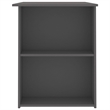 vidaXL Rectangular Engineered Wood Medium Desk in Grey