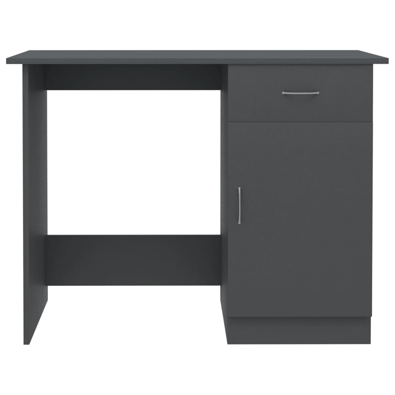 vidaXL Engineered Wood Desk in Gray