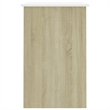 vidaXL Engineered Wood Medium Desk in White/Sonoma Oak