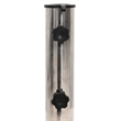 vidaXL Rollable Granite and Stainless Steel Parasol Base in Black