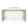 vidaXL 9.8'x13.1'x8.7' Gazebo with Nets in Cream