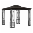 vidaXL 9.8'x9.8'x8.7' Gazebo with Nets in Anthracite