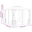 vidaXL 9.8'x9.8'x8.7' Gazebo with Nets in Anthracite
