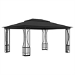 vidaXL 9.8'x13.1'x8.7' Gazebo with Nets in Anthracite