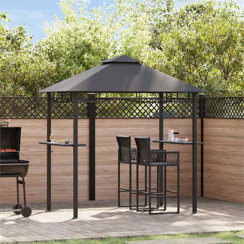 vidaXL Steel BBQ Gazebo in Anthracite