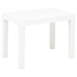 vidaXL Plastic Lightweight Medium Garden Bench in White (Set of 2)