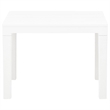 vidaXL Plastic Lightweight Medium Garden Bench in White (Set of 2)