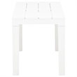 vidaXL Plastic Lightweight Medium Garden Bench in White (Set of 2)
