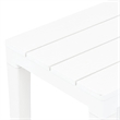 vidaXL Plastic Lightweight Medium Garden Bench in White (Set of 2)