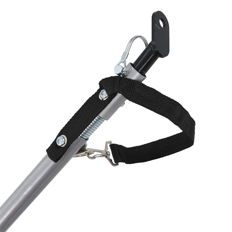 vidaXL Fabric and Steel Collapsible Pet Bike Trailer in Red and Black