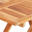 vidaXL Solid Teak Wood  Bistro Table in Natural