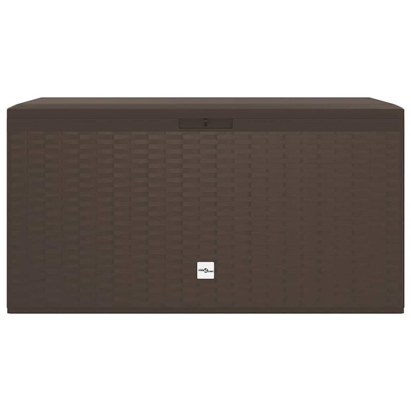 vidaXL Polypropylene Garden Storage Box in Brown