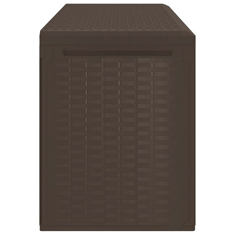 vidaXL Polypropylene Garden Storage Box in Brown