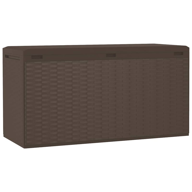 vidaXL Polypropylene Garden Storage Box in Brown