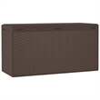 vidaXL Polypropylene Garden Storage Box in Brown