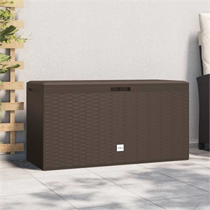 vidaXL Polypropylene Garden Storage Box in Brown