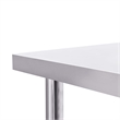 vidaXL Stainless Steel Kitchen Work Table in White