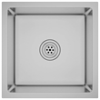 vidaXL Stainless Steel Handmade Kitchen Sink in Silver