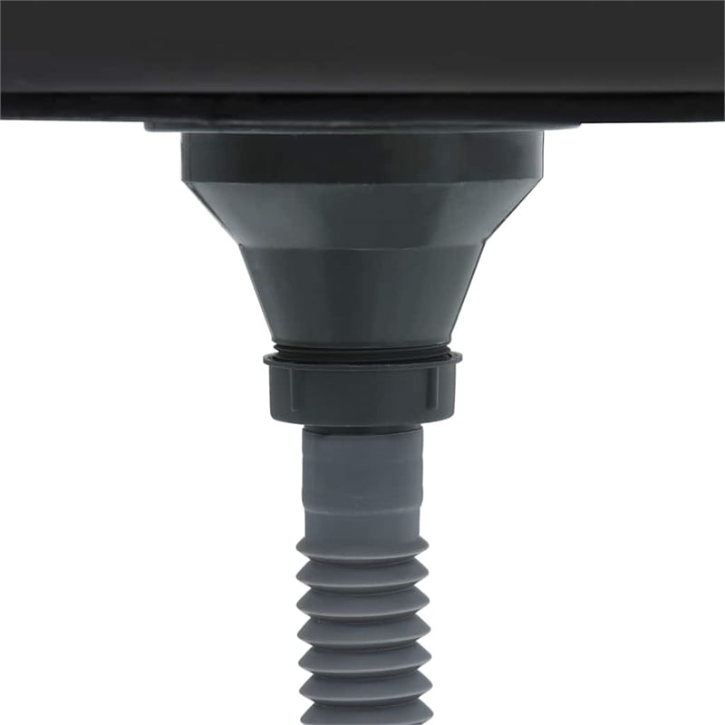 vidaXL Stainless Steel Handmade Kitchen Sink in Silver